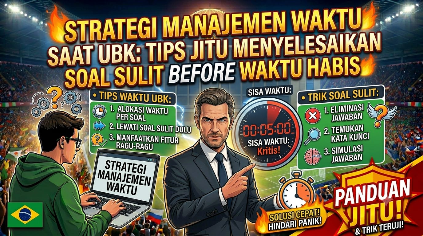 Strategi Manajemen Waktu Saat UBK: Tips Jitu Menyelesaikan Soal Sulit Sebelum Waktu Habis