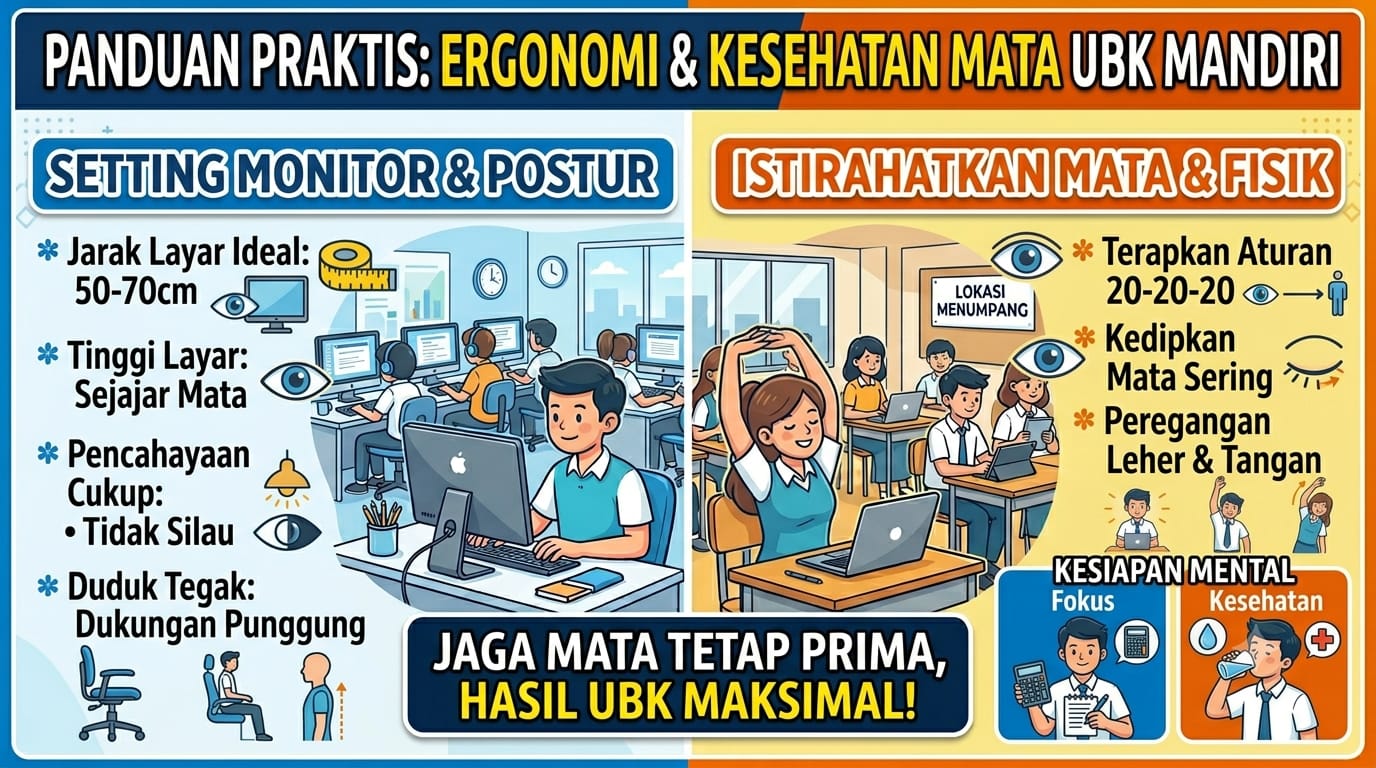 Tips Menjaga Fokus dan Kesehatan Mata Selama UBK: Tetap Prima Menatap Layar Monitor Berjam-jam