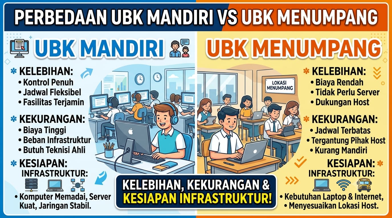 Perbedaan UBK Mandiri vs UBK Menumpang: Kelebihan, Kekurangan, dan Kesiapan Infrastrukturnya