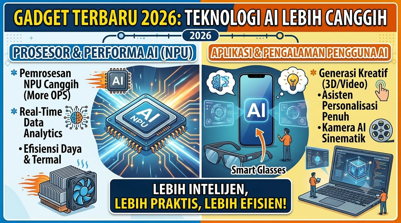 Gadget Terbaru 2026 Hadir dengan Teknologi AI Lebih Canggih