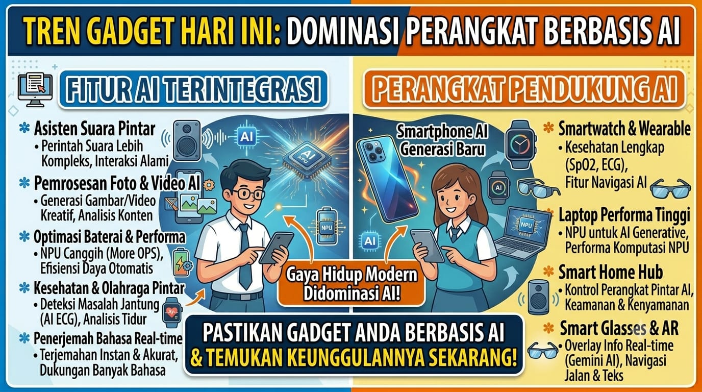 Tren Gadget Hari Ini Didominasi Perangkat Berbasis AI
