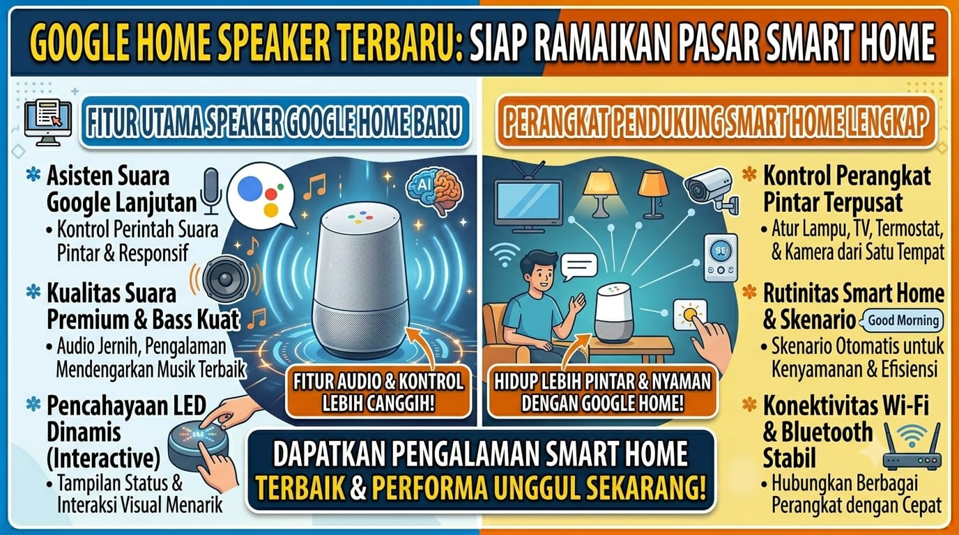 Google Home Speaker Terbaru Siap Ramaikan Pasar Smart Home