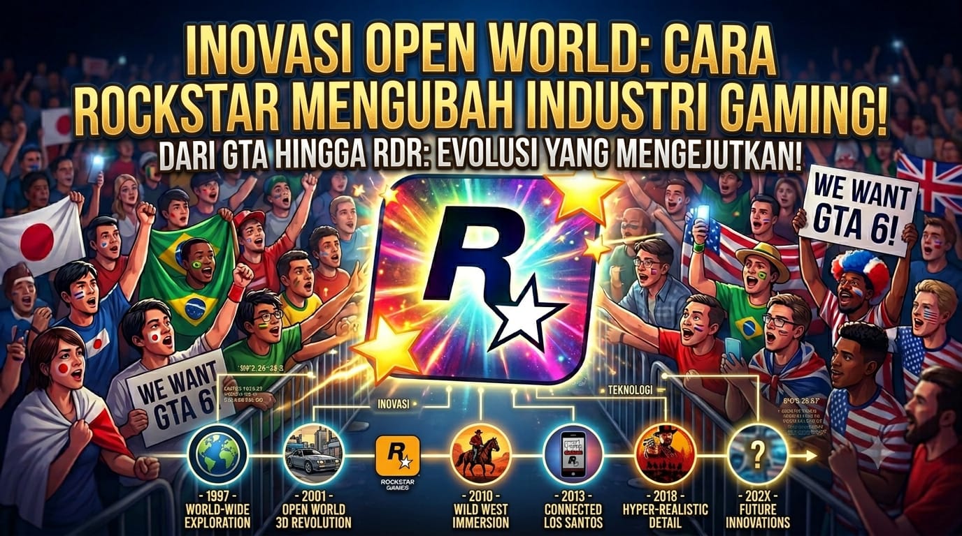 Inovasi Rockstar Games dalam Dunia Open World yang Mengubah Industri Gaming