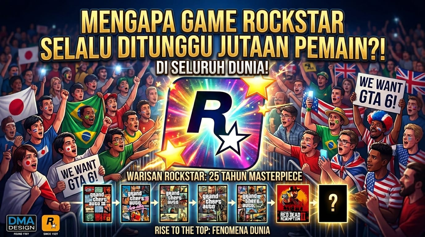 Mengapa Game Buatan Rockstar Selalu Ditunggu Jutaan Pemain di Seluruh Dunia?
