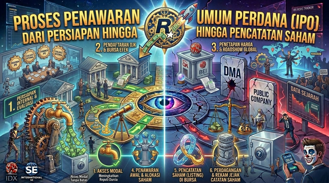 Proses Penawaran Umum Perdana dari Persiapan hingga Pencatatan Saham