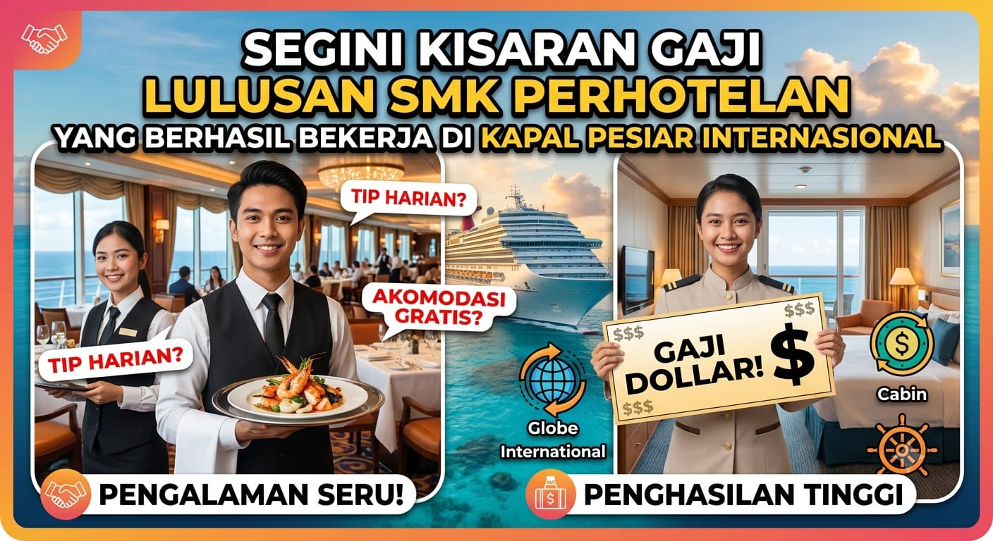 Segini Kisaran Gaji Lulusan SMK Perhotelan yang Berhasil Bekerja di Kapal Pesiar Internasional
