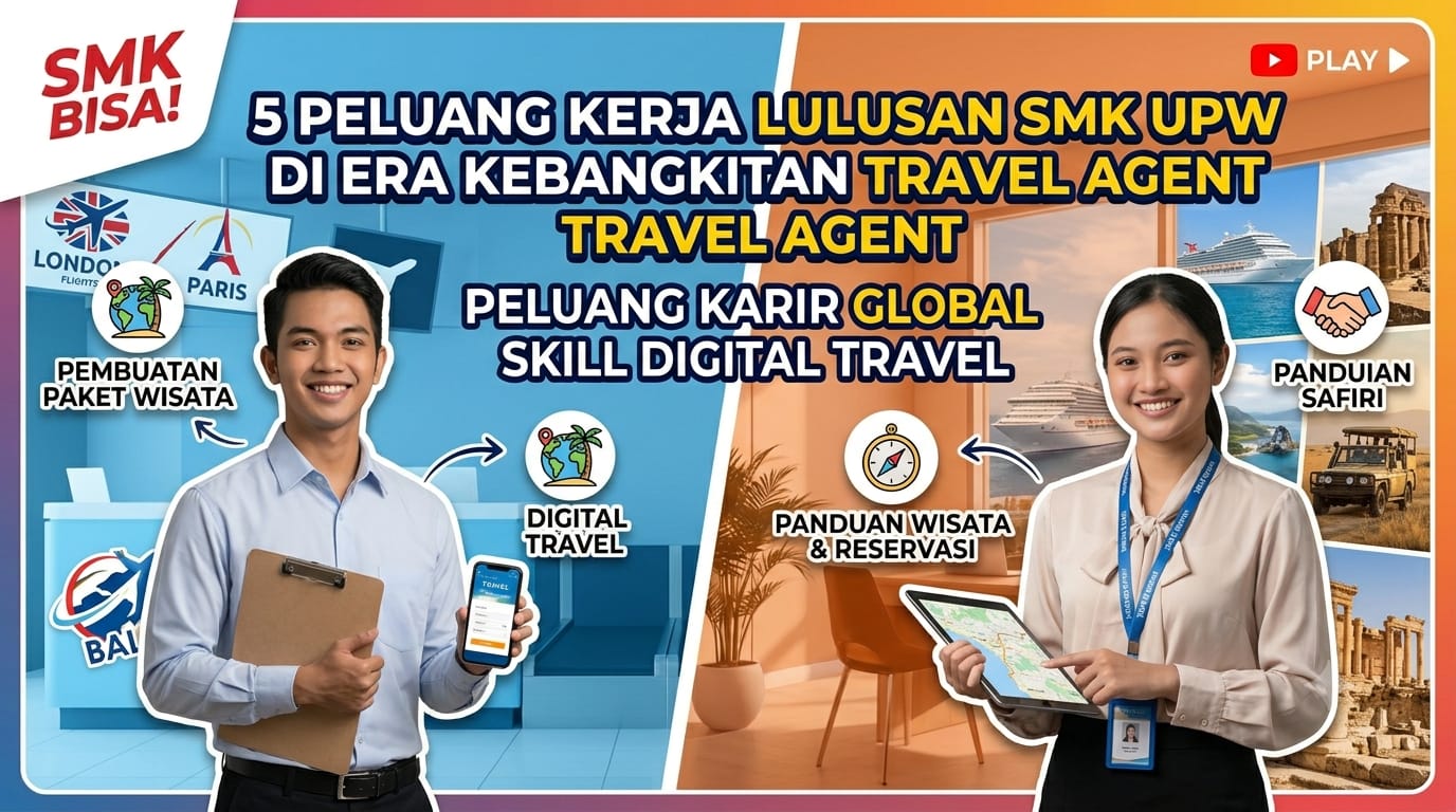 5 Peluang Kerja Lulusan SMK Usaha Perjalanan Wisata (UPW) di Era Kebangkitan Travel Agent