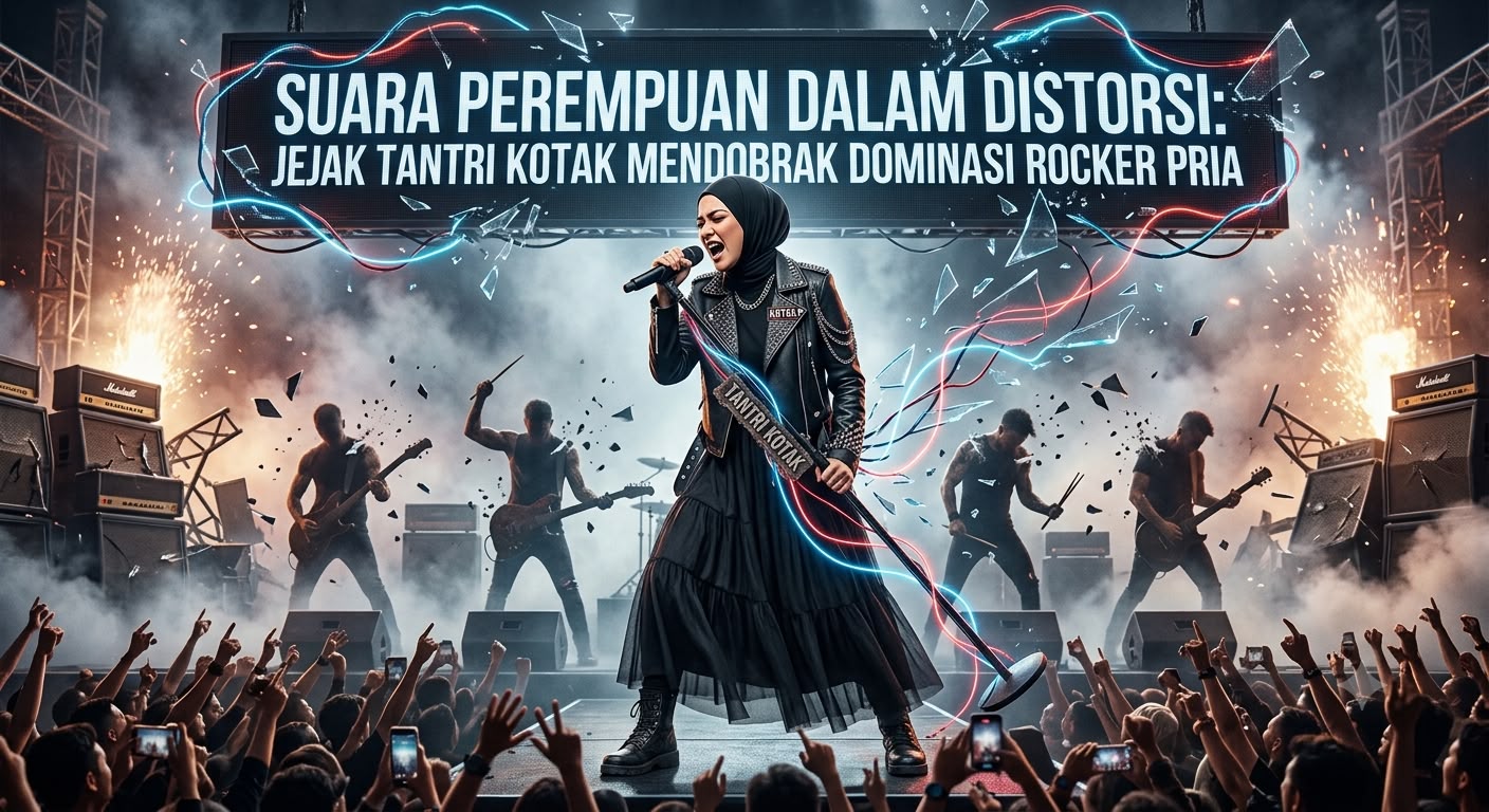 Suara Perempuan dalam Distorsi: Jejak Tantri Kotak Mendobrak Dominasi Rocker Pria