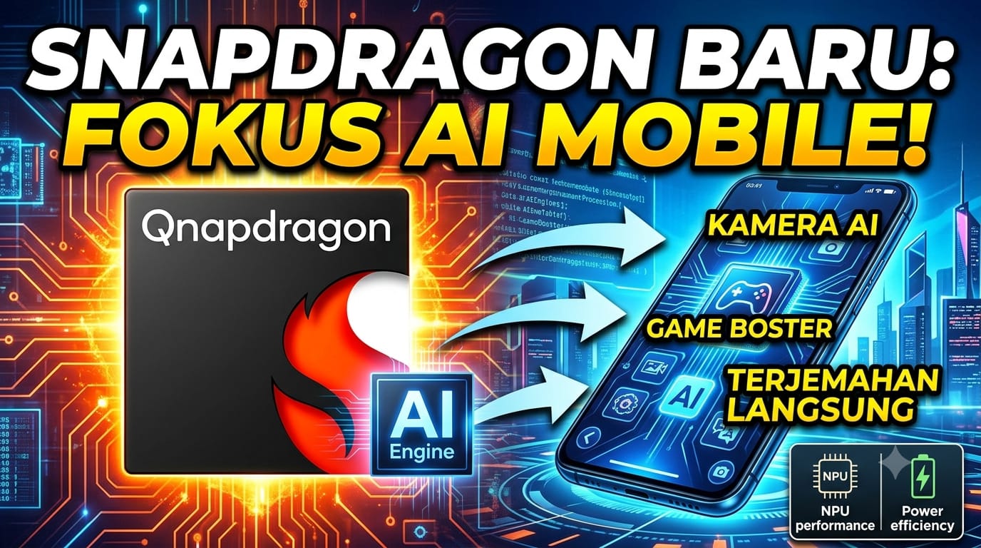 Qualcomm Snapdragon Generasi Baru Fokus pada AI Mobile