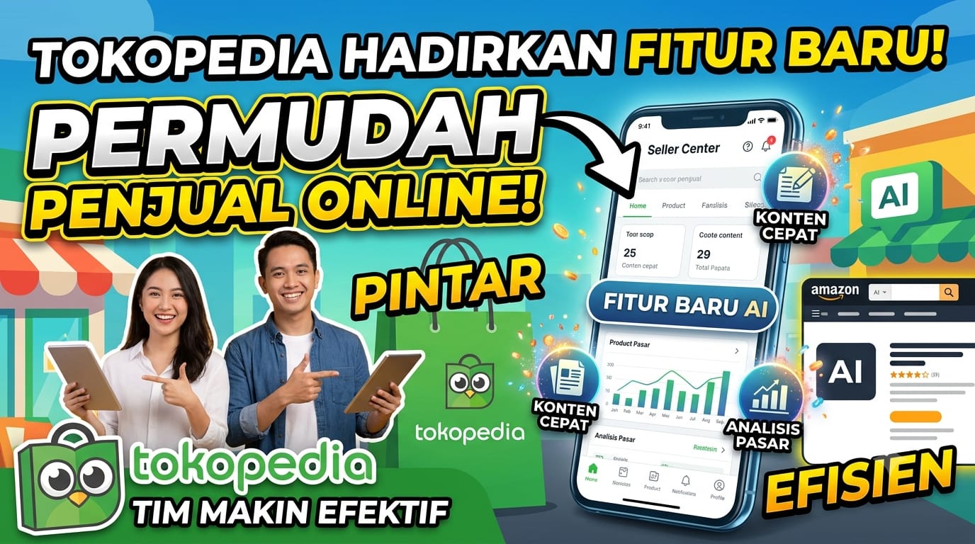 Tokopedia Perkenalkan Fitur Baru untuk Permudah Penjual Online