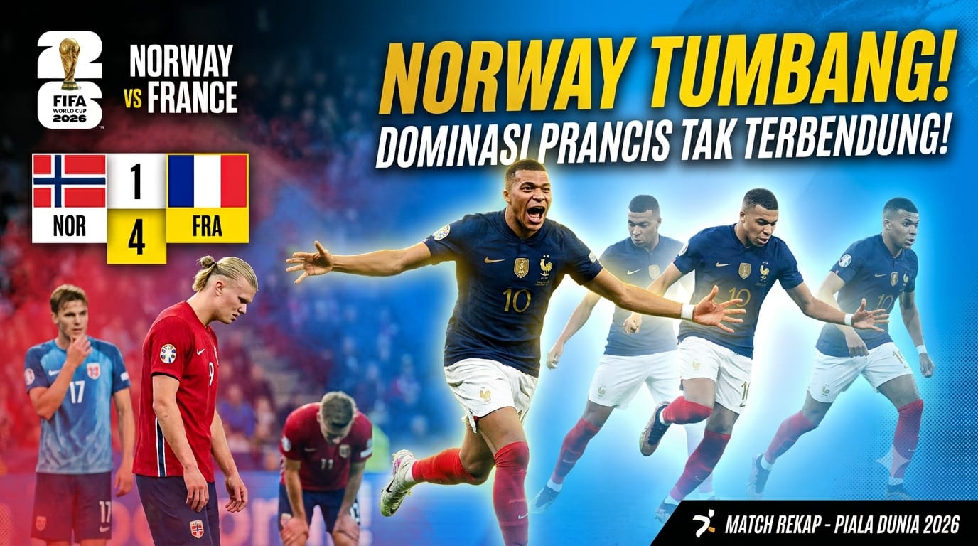 Norway Tumbang di Tangan France, Dominasi Prancis Tak Terbendung di Laga Grup