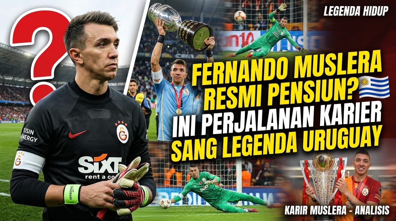 Fernando Muslera Resmi Pensiun? Ini Perjalanan Karier Sang Legenda Uruguay