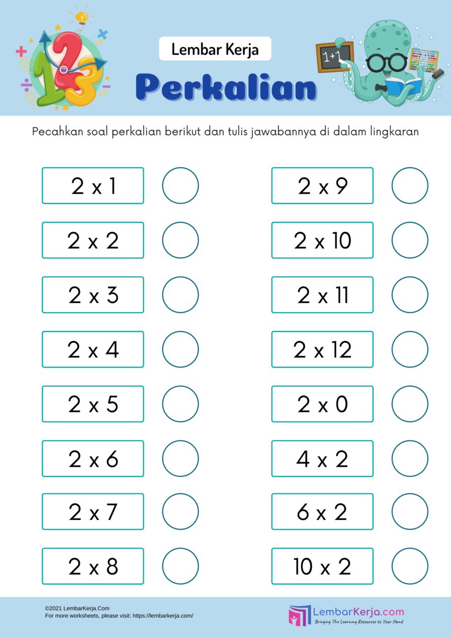 Contoh Soal Matematika Kelas 2 Semester 2 Bahan Belajar di Rumah