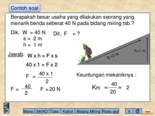 Contoh Soal Usaha Kelas 8 SMP Beserta Pembahasan Soal Fisika