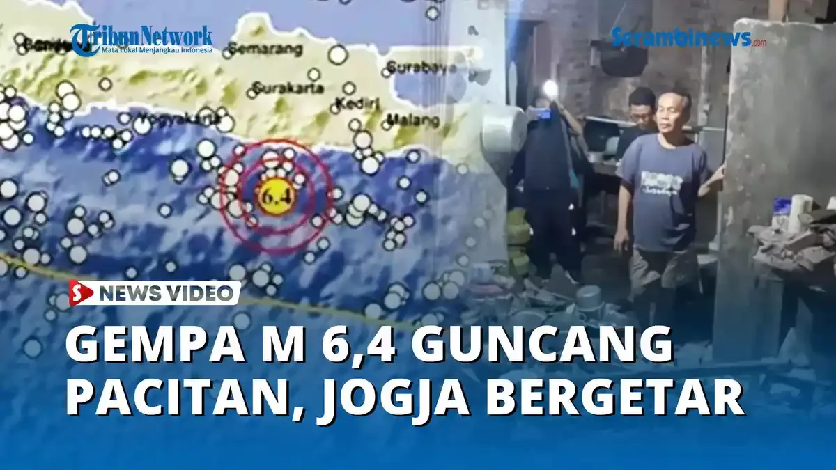 Gempa Magnitudo 5,6 Guncang Pacitan: Getaran Terasa Hingga Yogyakarta dan Klaten, Tidak Berpotensi Tsunami