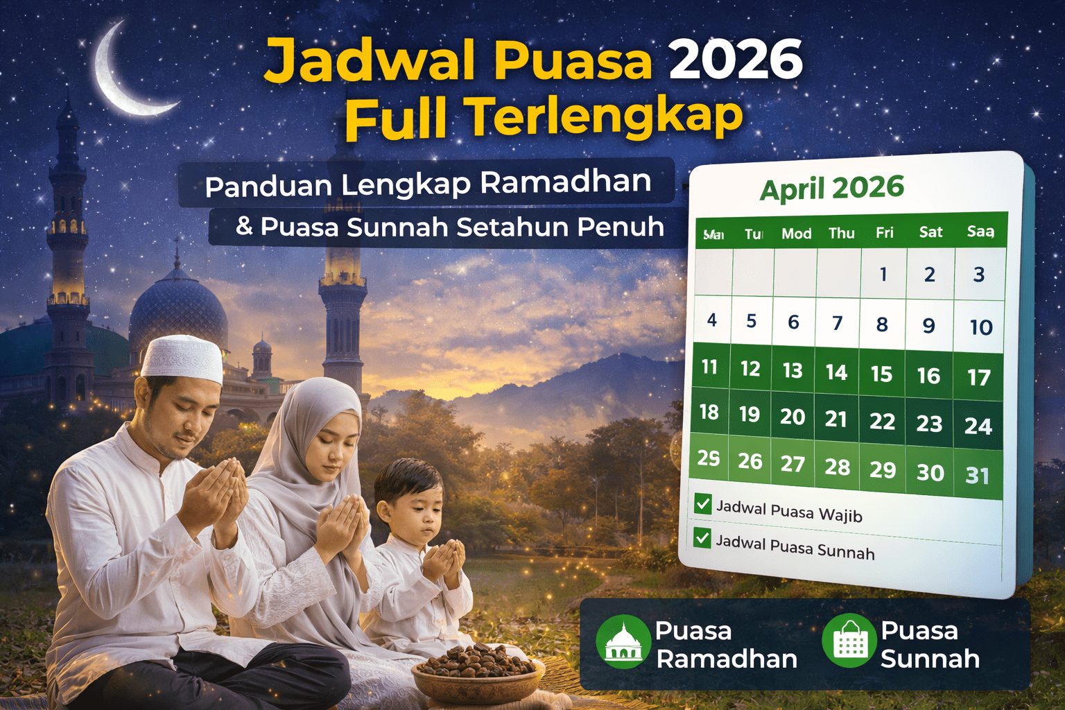 Keajaiban Puasa Ayyamul Bidh: Panduan Niat, Jadwal Juli 2026, dan Rahasia Pahala Setahun Penuh