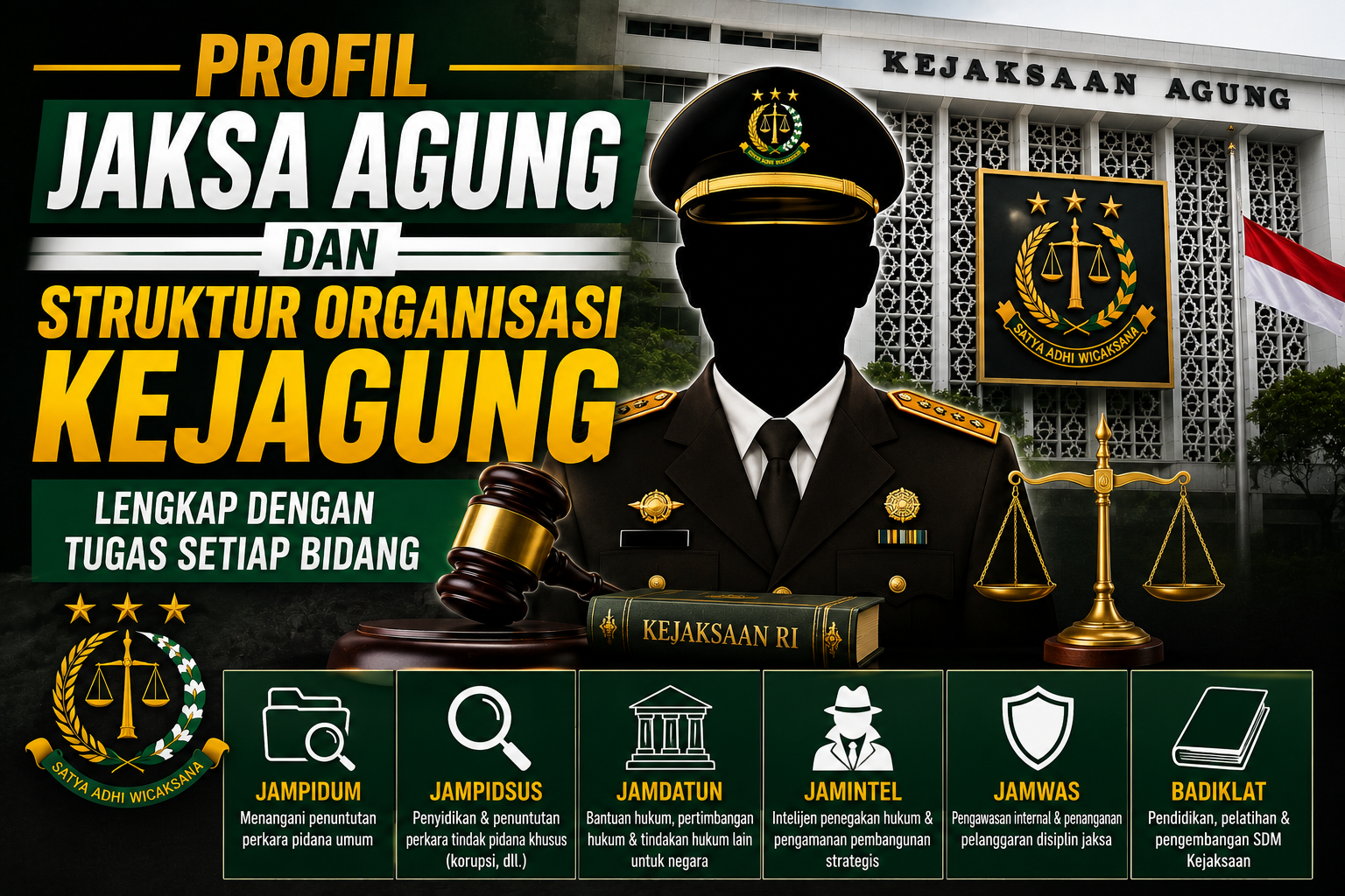 Profil Jaksa Agung dan Struktur Organisasi Kejagung, Lengkap dengan Tugas Setiap Bidang