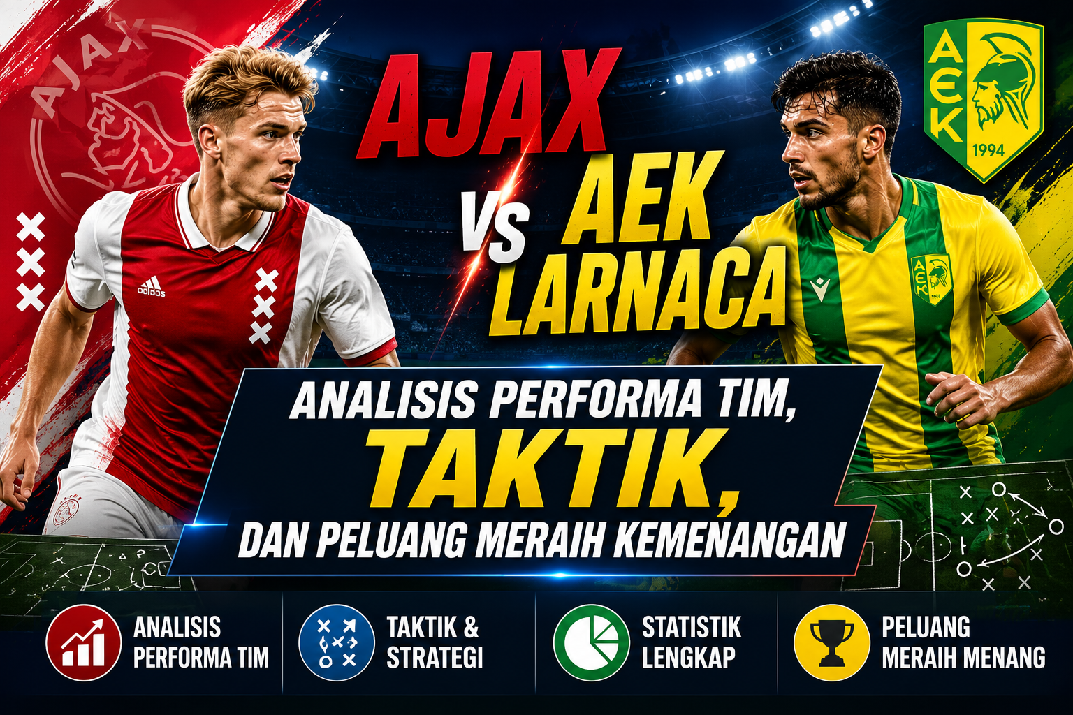 Ajax vs AEK Larnaca: Analisis Performa Tim, Taktik, dan Peluang Meraih Kemenangan
