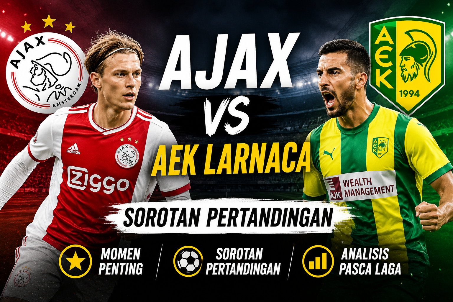 Ajax vs AEK Larnaca: Sorotan Pertandingan, Momen Penting, dan Analisis Pasca Laga