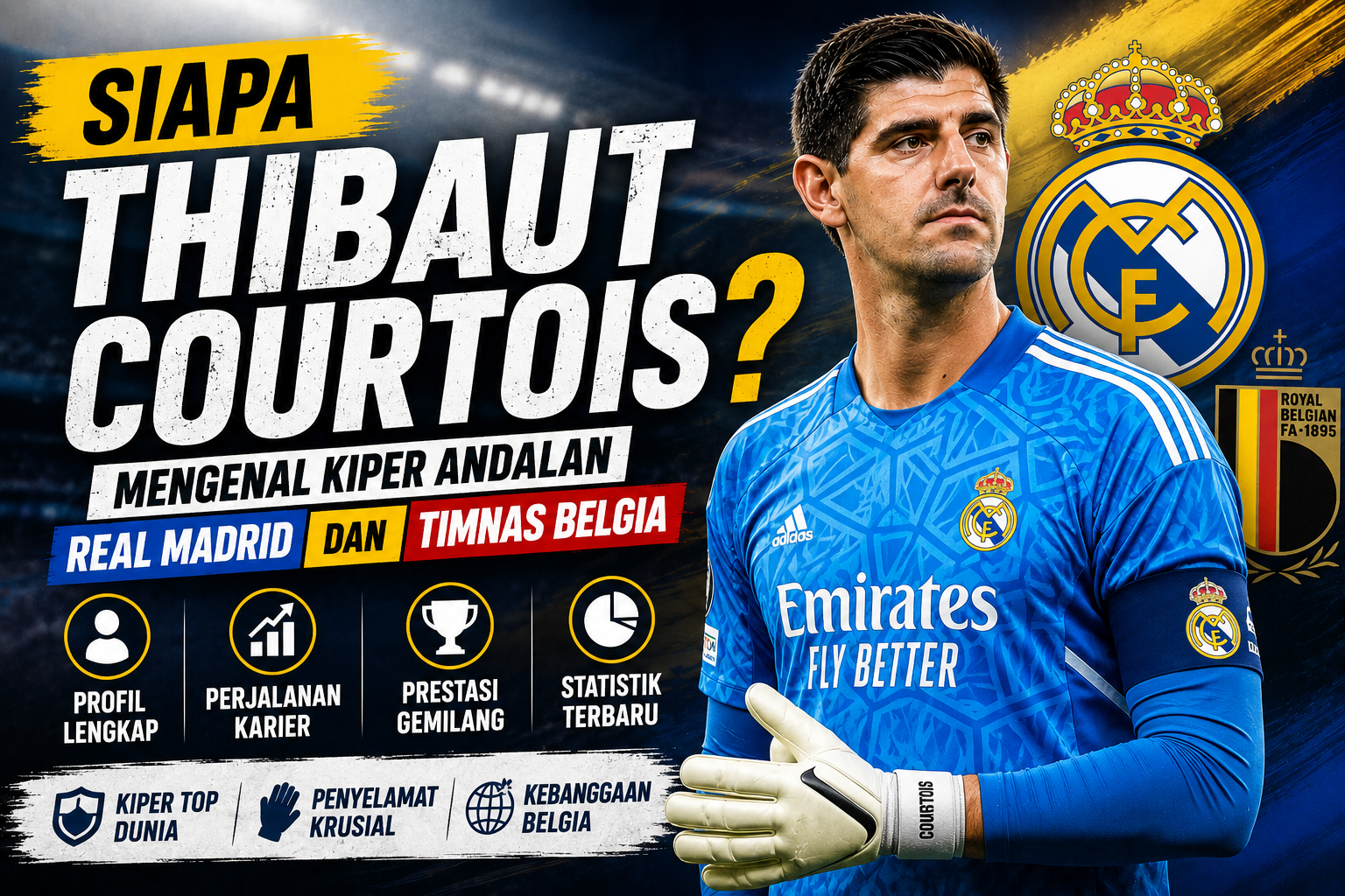 Siapa Thibaut Courtois? Mengenal Kiper Andalan Real Madrid dan Timnas Belgia