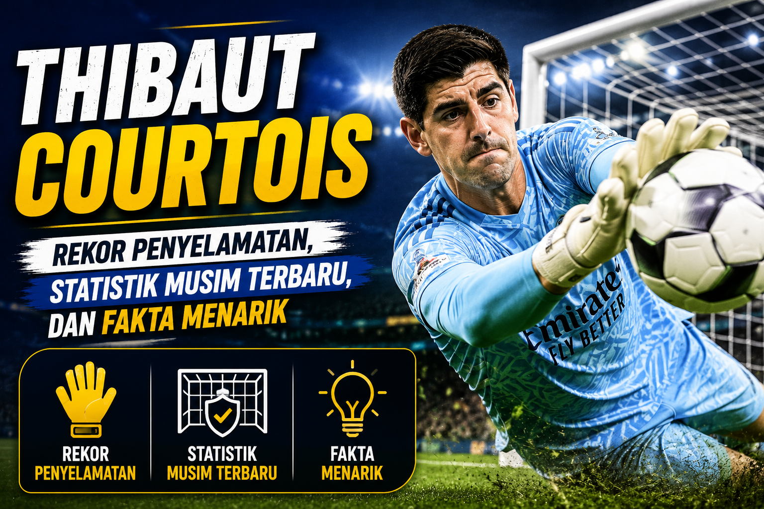 Thibaut Courtois: Rekor Penyelamatan, Statistik Musim Terbaru, dan Fakta Menarik