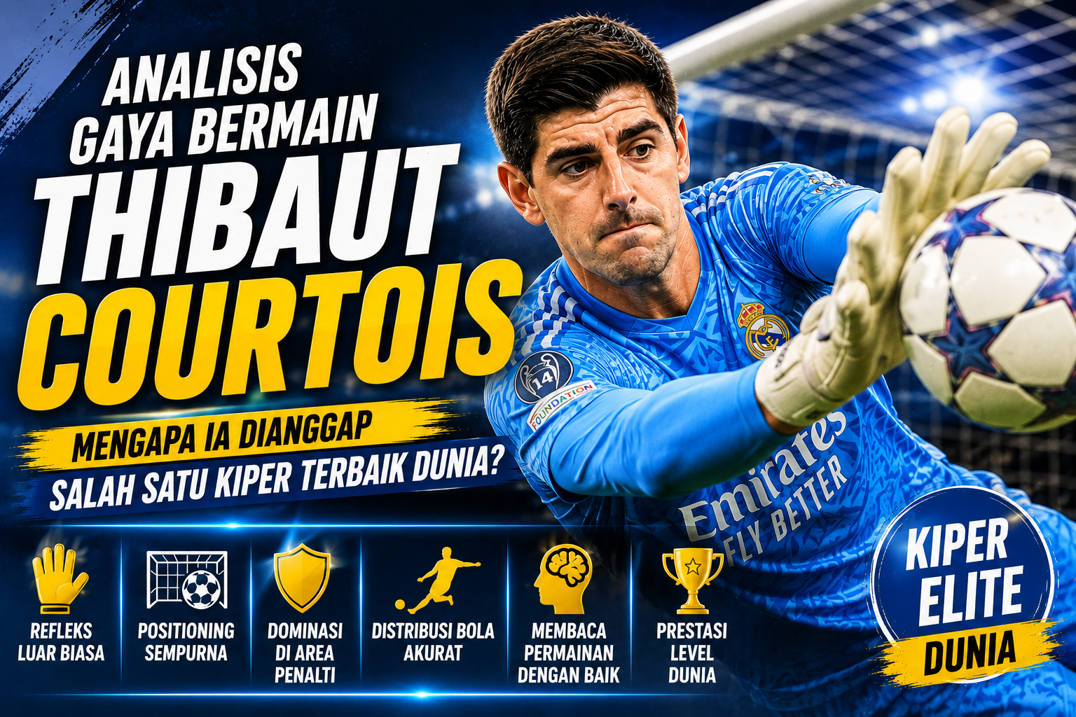 Analisis Gaya Bermain Thibaut Courtois: Mengapa Ia Dianggap Salah Satu Kiper Terbaik Dunia?