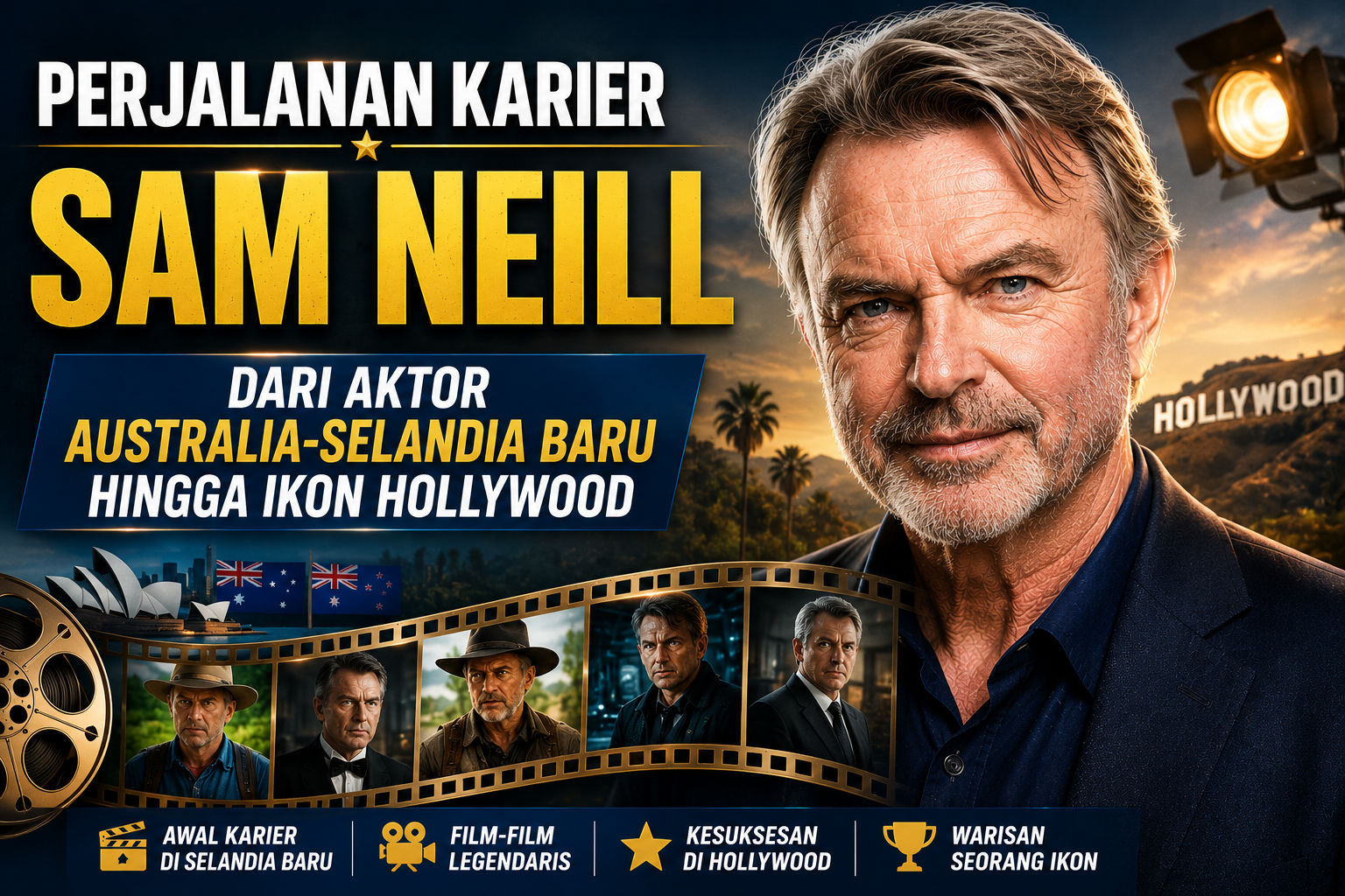 Perjalanan Karier Sam Neill: Dari Aktor Australia-Selandia Baru hingga Ikon Hollywood