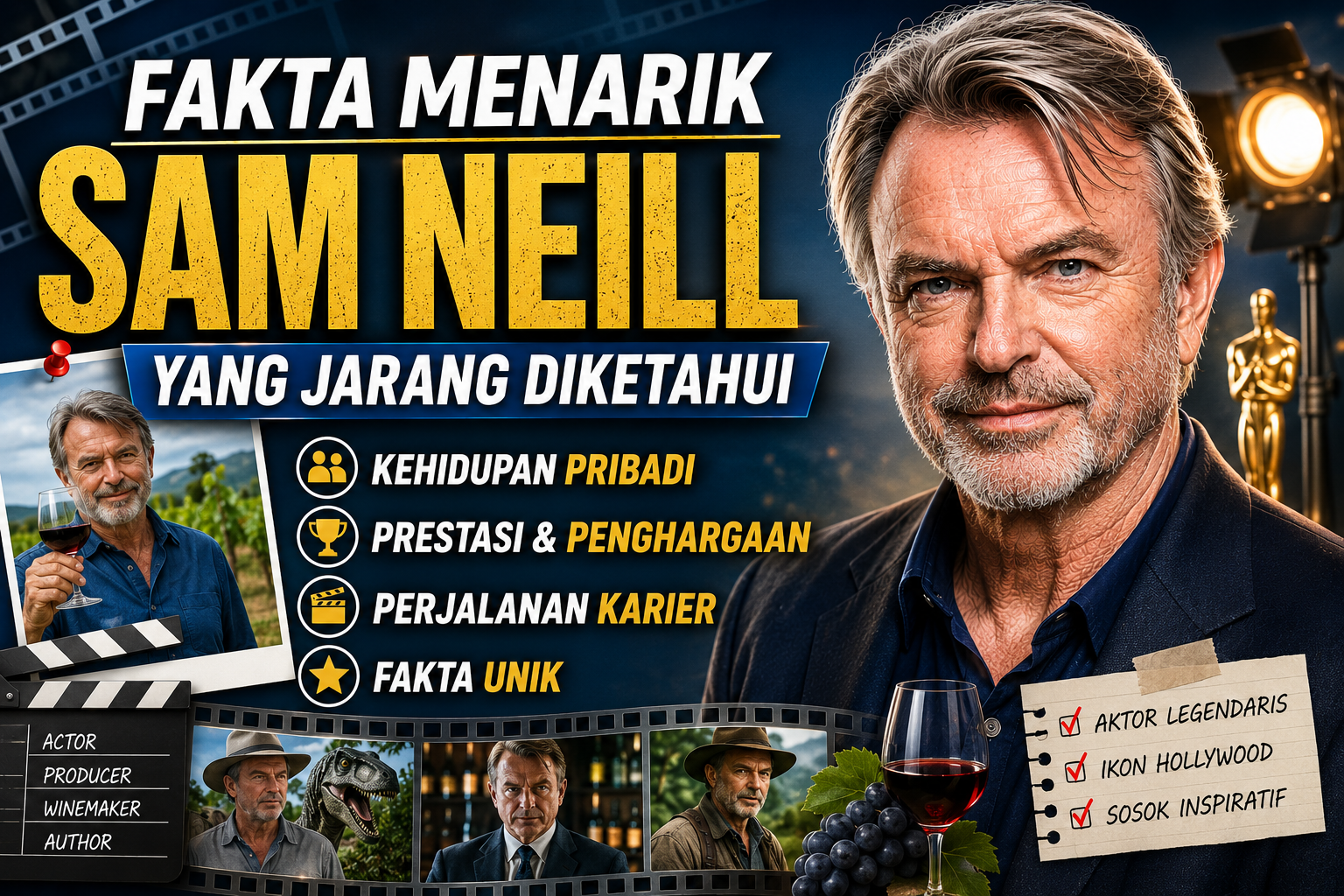 Fakta Menarik Sam Neill yang Jarang Diketahui, Termasuk Kehidupan Pribadi dan Prestasinya