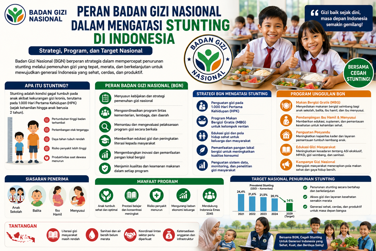Peran Badan Gizi Nasional dalam Mengatasi Stunting di Indonesia: Strategi, Program, dan Target Nasional