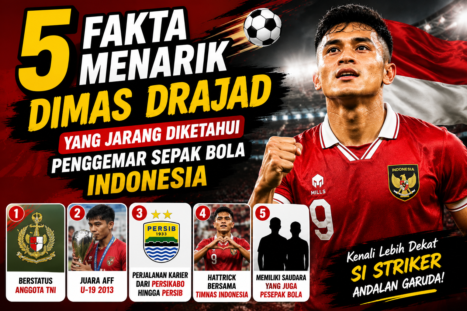 5 Fakta Menarik Dimas Drajad yang Jarang Diketahui Penggemar Sepak Bola Indonesia