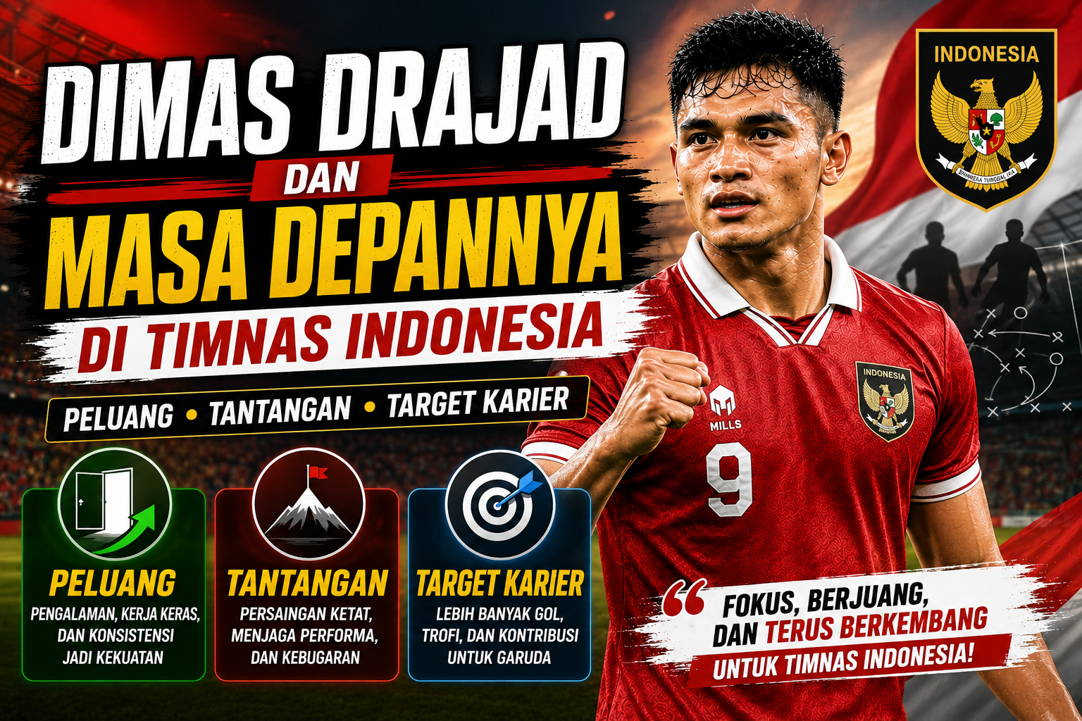Dimas Drajad dan Masa Depannya di Timnas Indonesia: Peluang, Tantangan, serta Target Karier