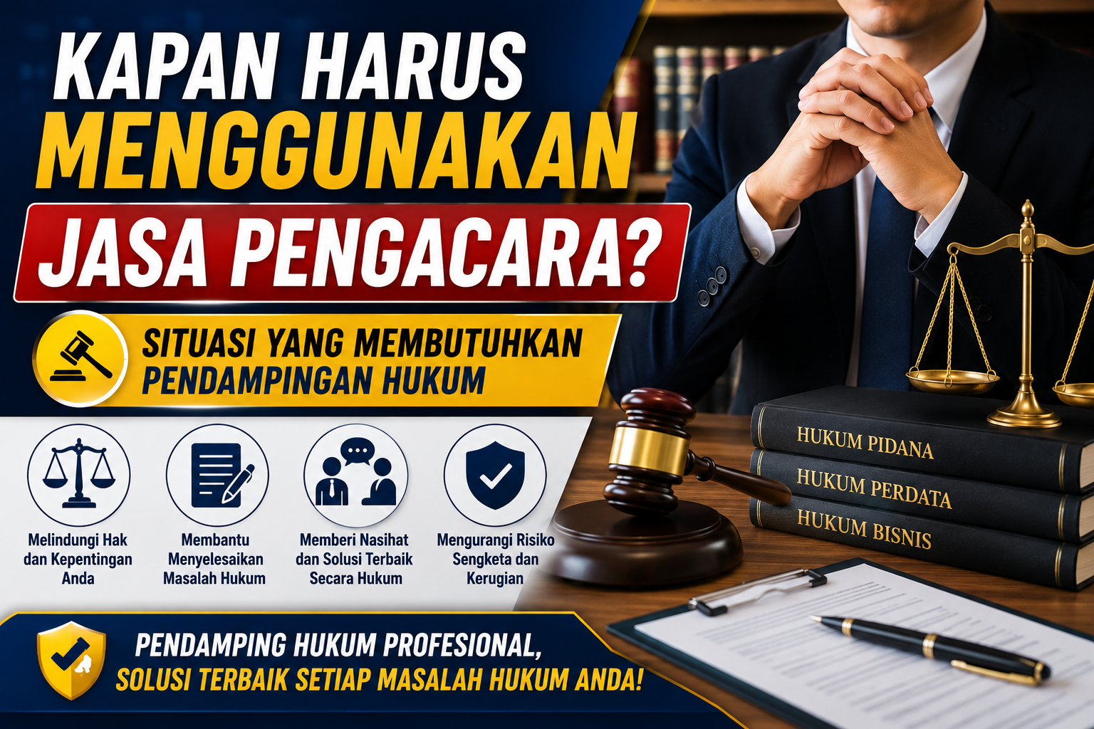 Kapan Harus Menggunakan Jasa Pengacara? Situasi yang Membutuhkan Pendampingan Hukum