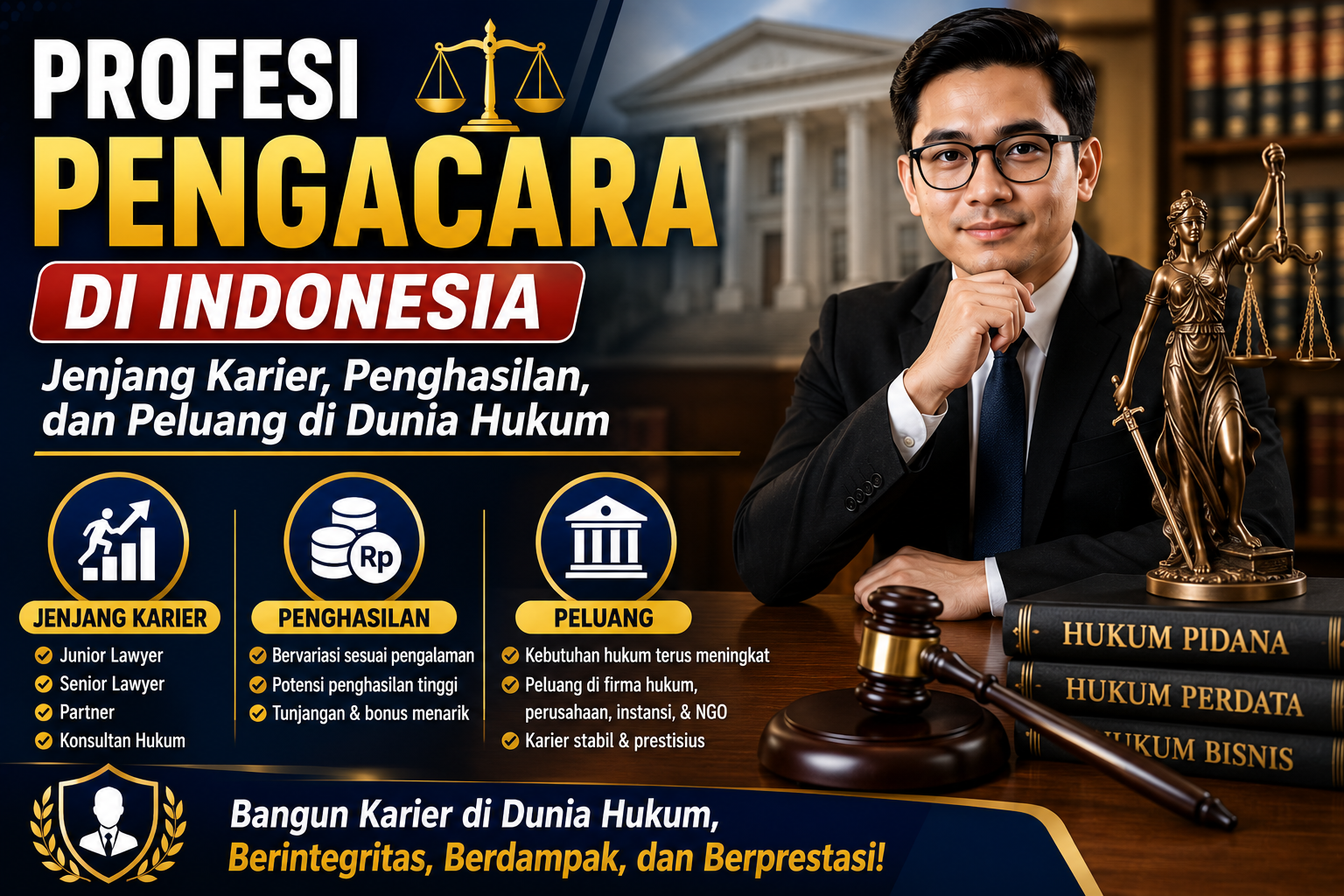 Profesi Pengacara di Indonesia: Jenjang Karier, Penghasilan, dan Peluang di Dunia Hukum