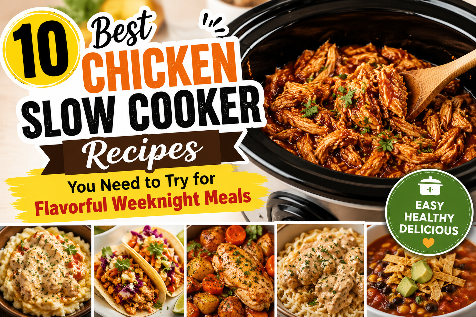 10 Best Chicken Slow Cooker Recipes You Need to Try for Flavorful Weeknight Meals