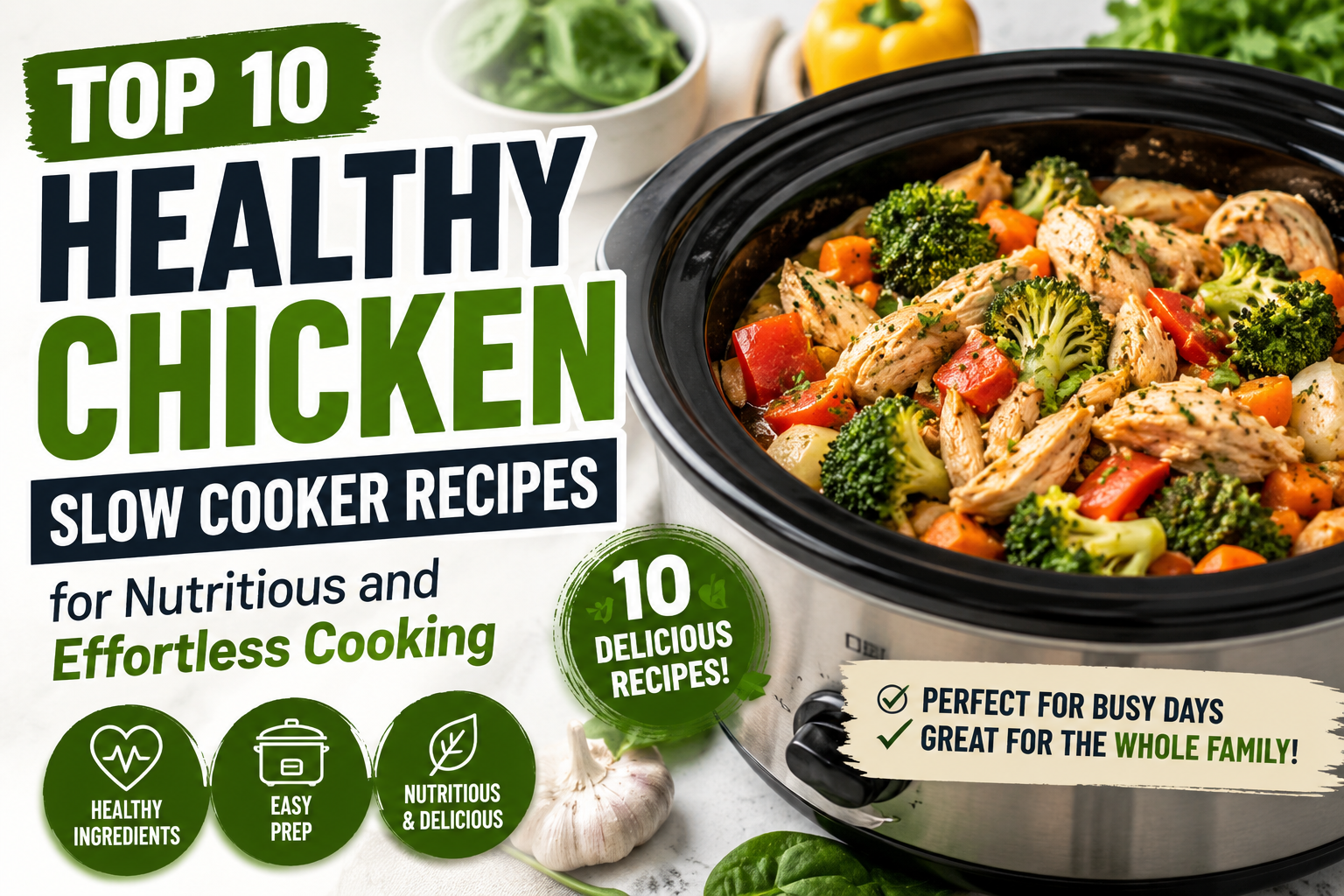 Top 10 Healthy Chicken Slow Cooker Recipes for Nutritious and Effortless Cooking
