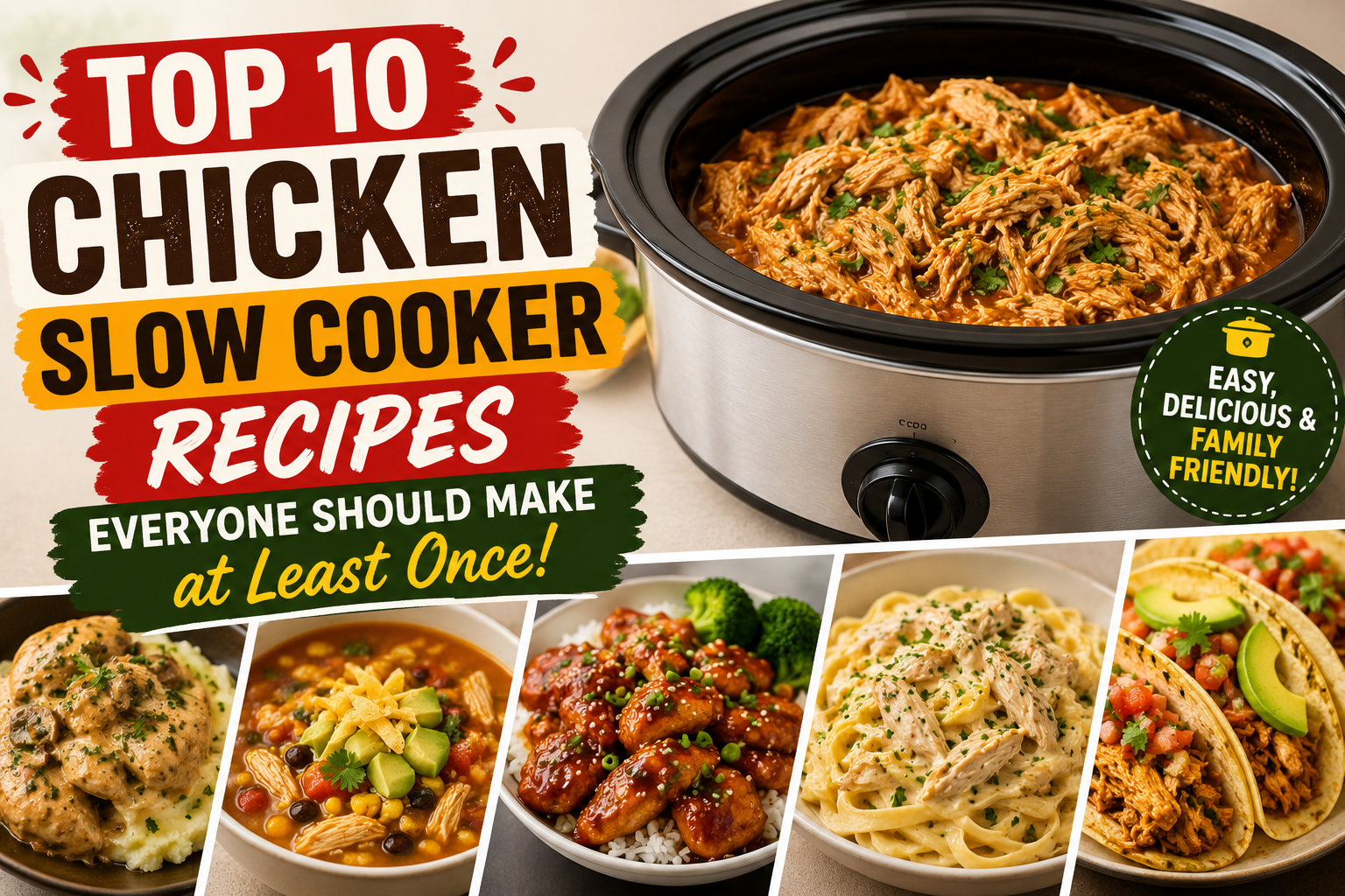 Top 10 Chicken Slow Cooker Recipes Everyone Should Make at Least Once