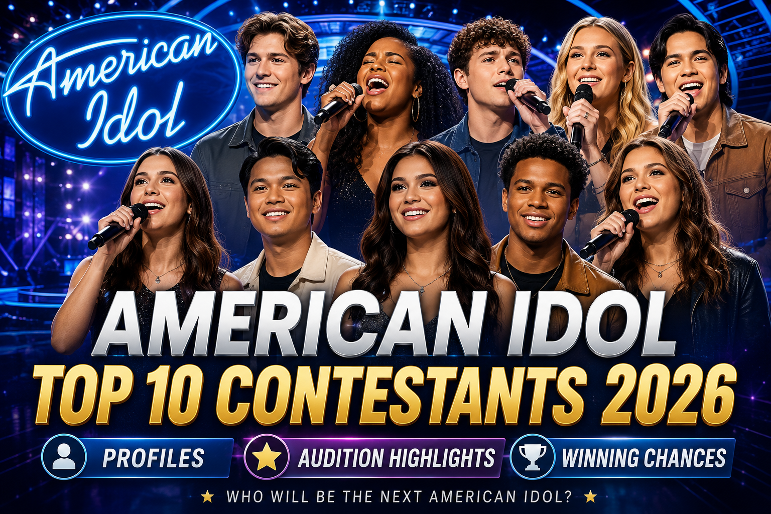 American Idol Top 10 Contestants 2026: Profiles, Audition Highlights, and Winning Chances