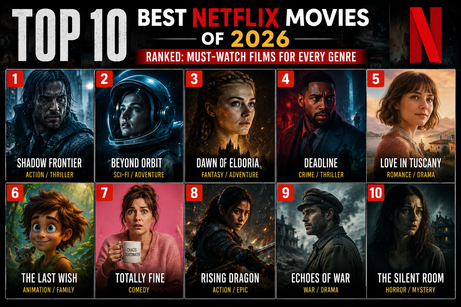 Top 10 Best Netflix Movies of 2026 Ranked: Must-Watch Films for Every Genre
