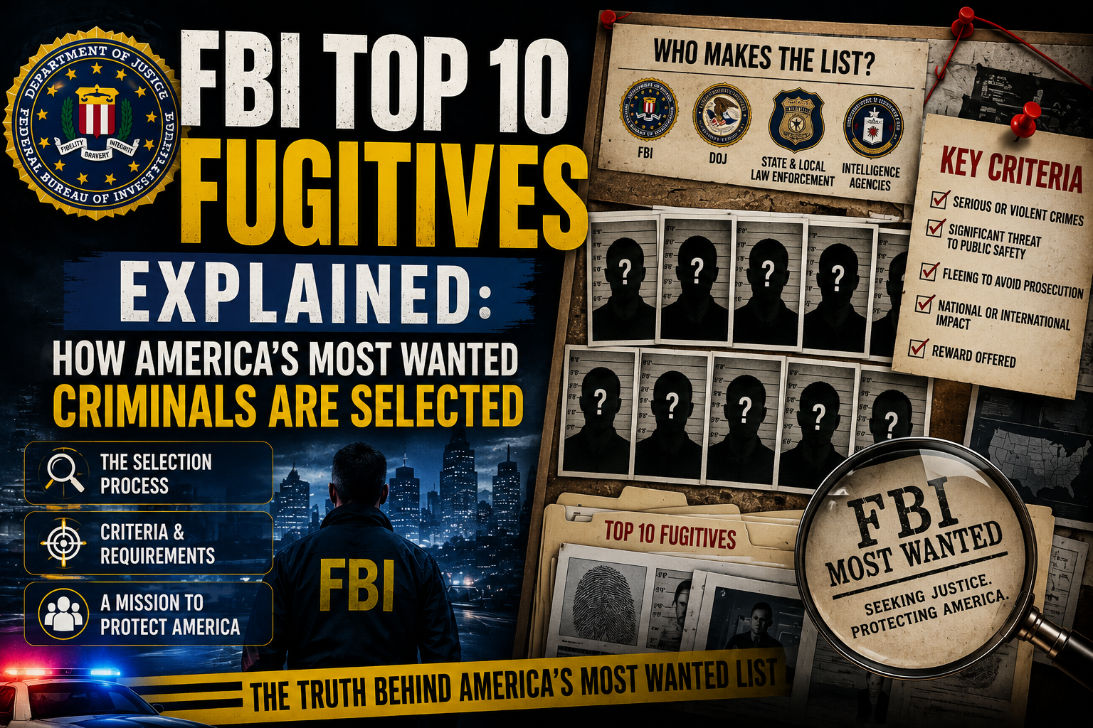 FBI Top 10 Fugitives Explained: How America’s Most Wanted Criminals Are Selected