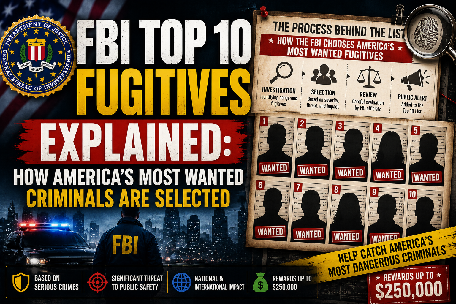 Top FBI Most Wanted Fugitives in 2026: Profiles, Crimes, Rewards, and Capture Efforts