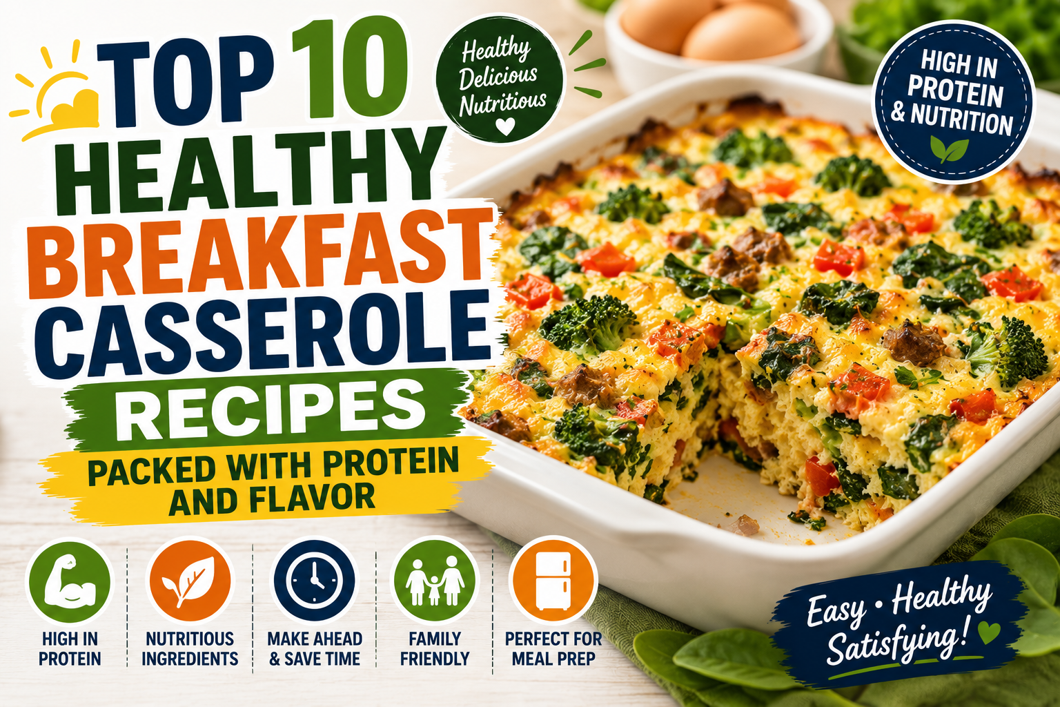Top 10 Healthy Breakfast Casserole Recipes Packed with Protein and Flavor