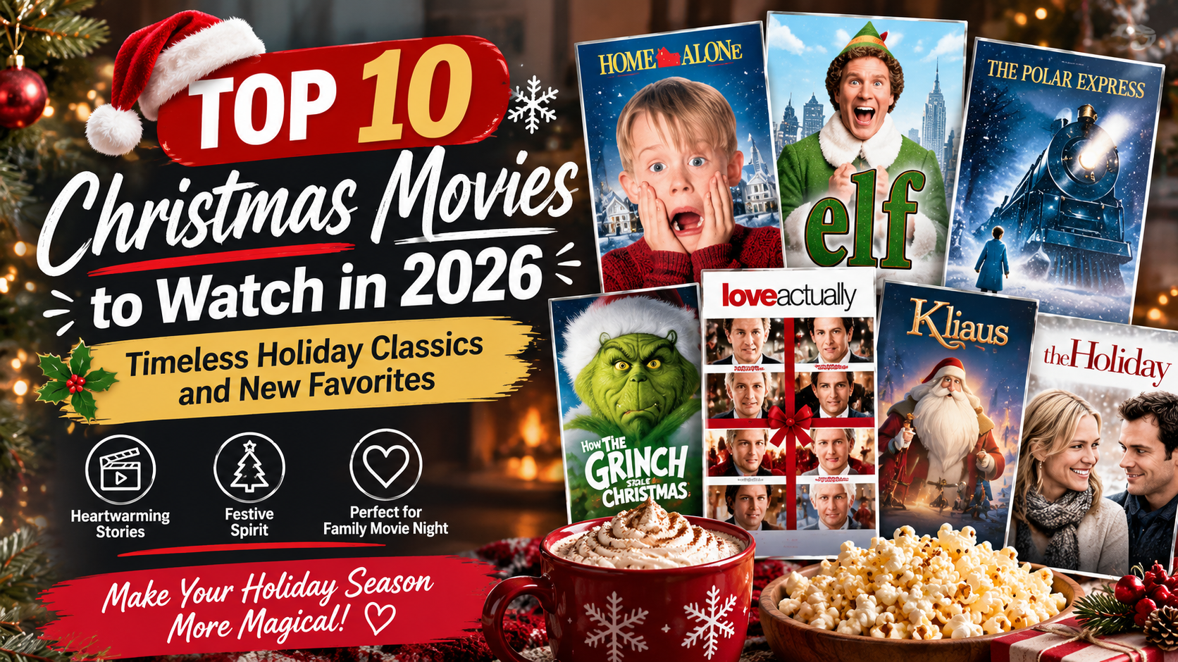 Top 10 Christmas Movies to Watch in 2026: Timeless Holiday Classics and New Favorites