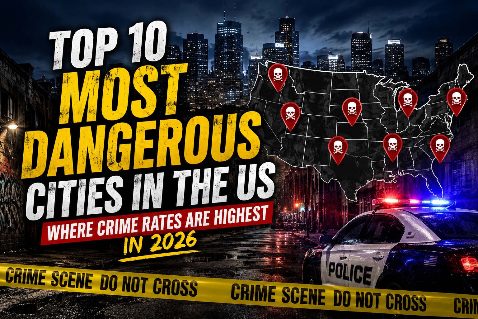 Top 10 Most Dangerous Cities in the US: Where Crime Rates Are Highest in 2026