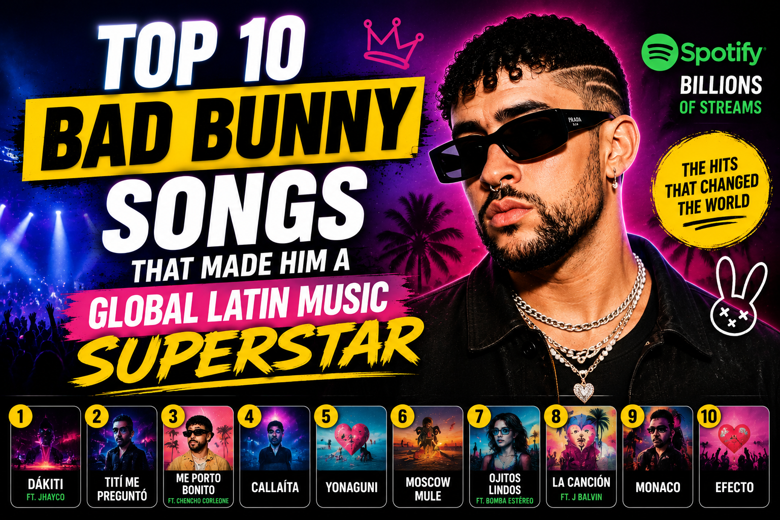 Top 10 Bad Bunny Songs That Made Him a Global Latin Music Superstar