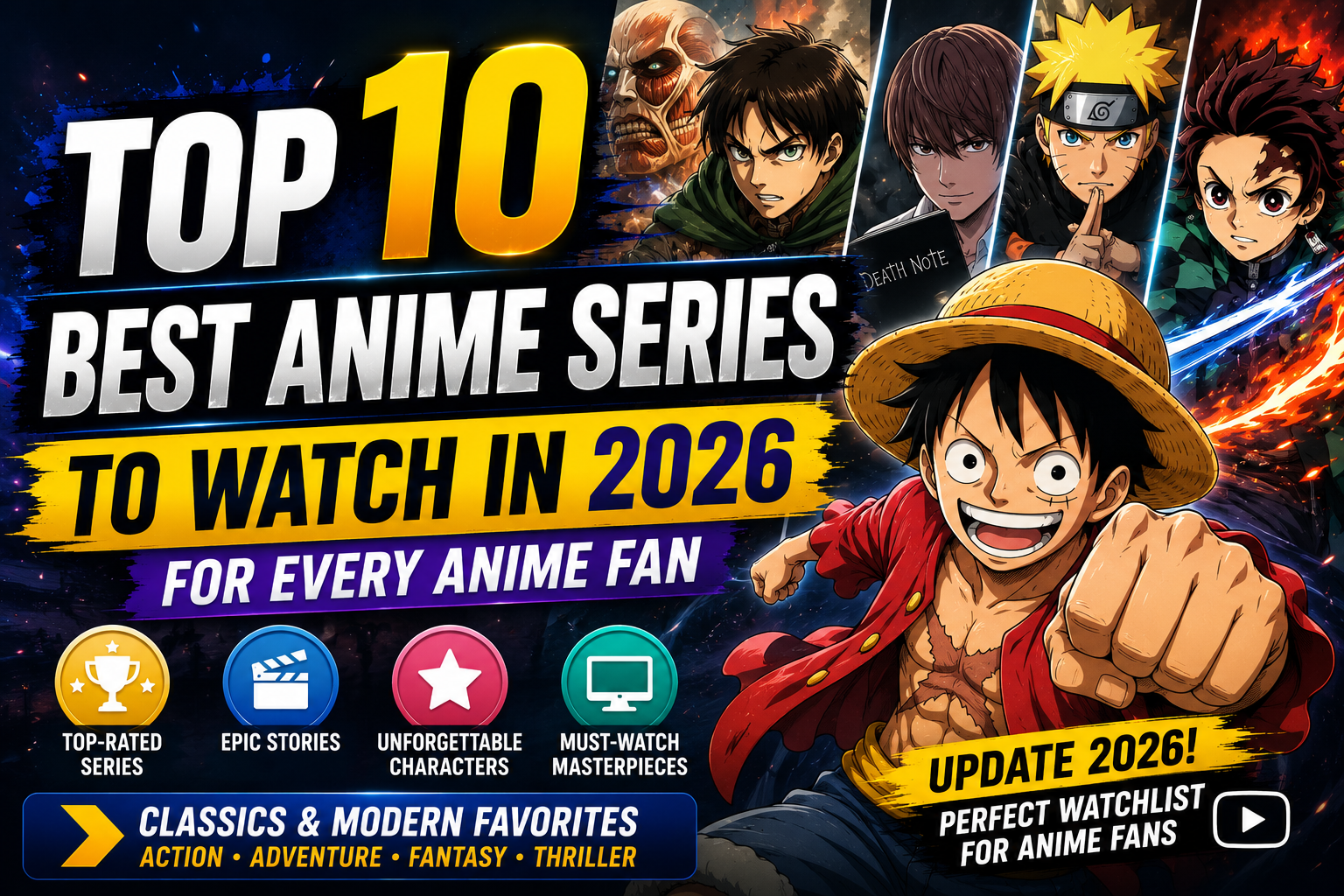 Top 10 Best Anime Series to Watch in 2026 for Every Anime Fan