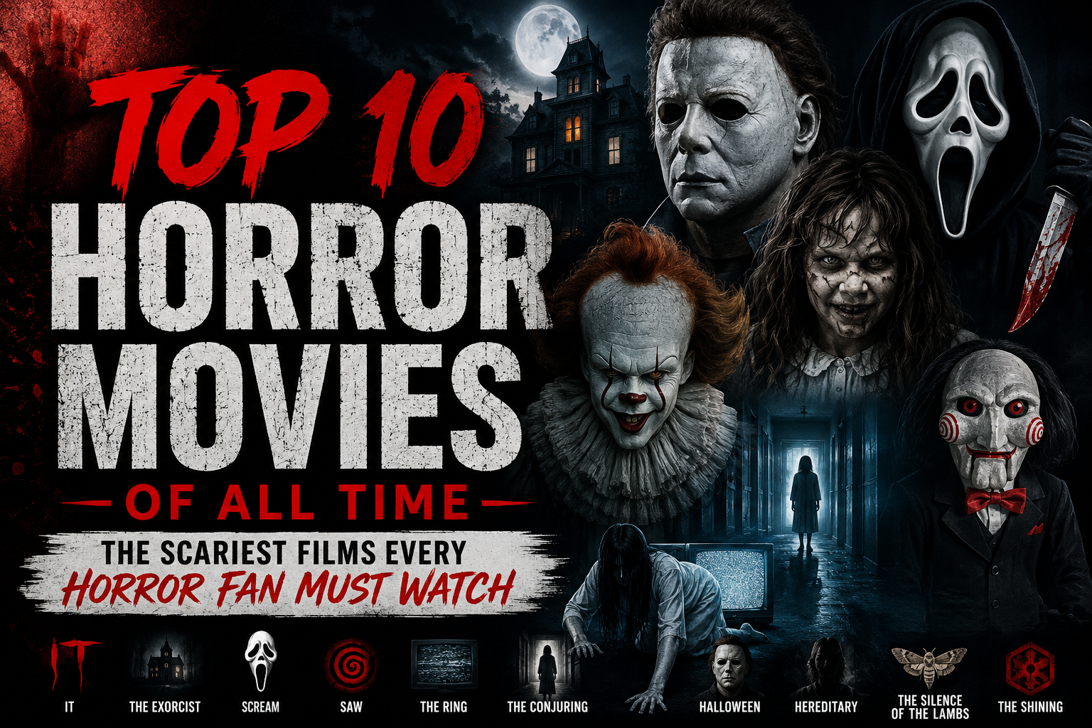 Top 10 Horror Movies of All Time: The Scariest Films Every Horror Fan Must Watch