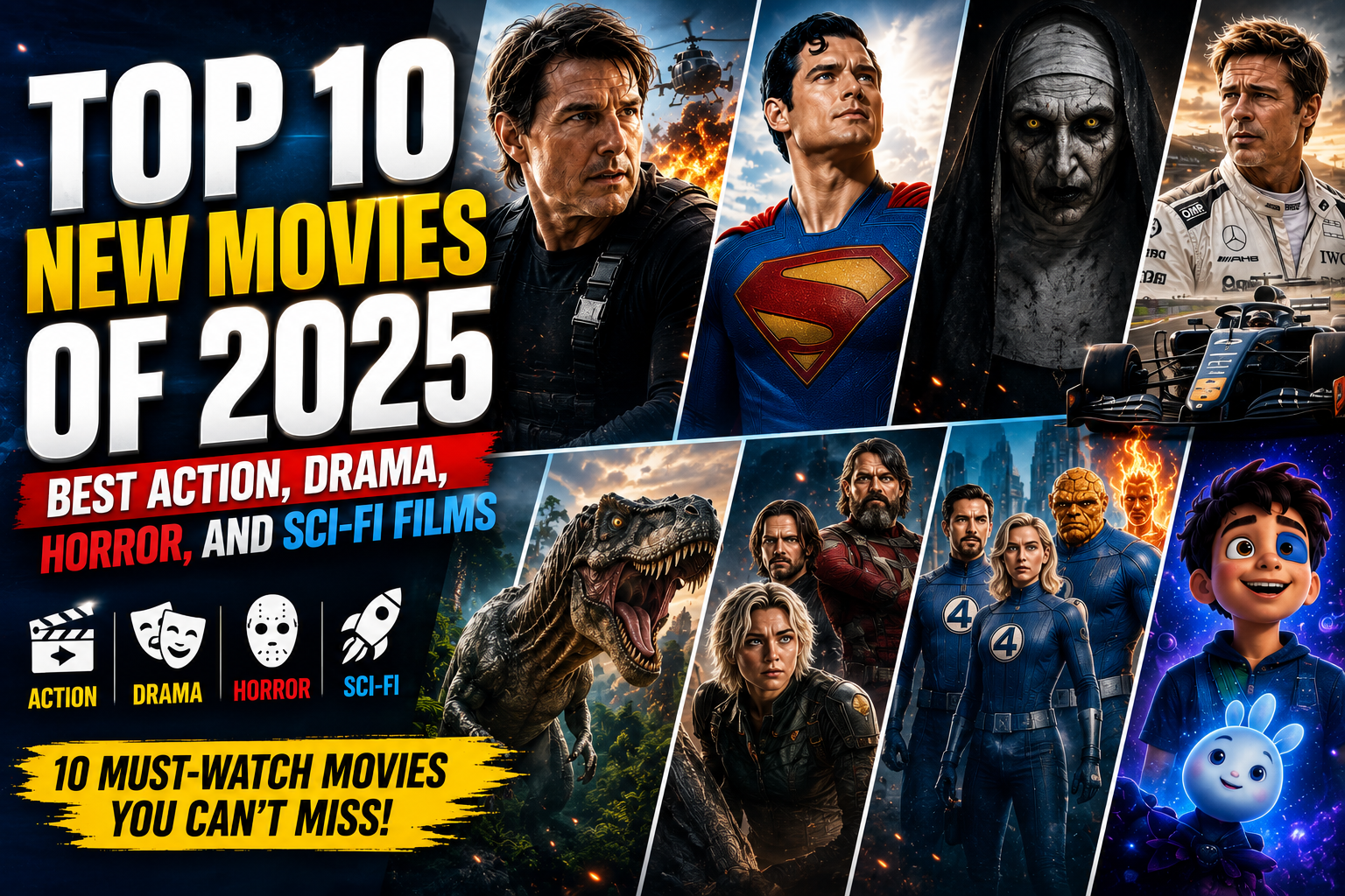 Top 10 New Movies of 2025: Best Action, Drama, Horror, and Sci-Fi Films