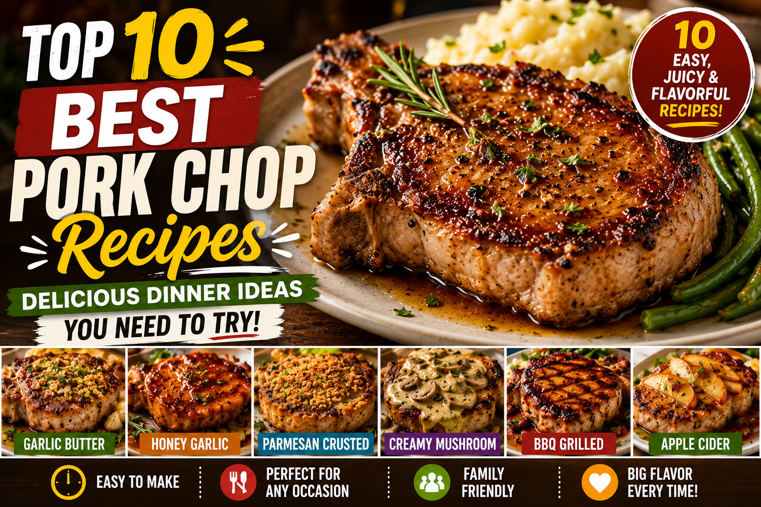 Top 10 Best Pork Chop Recipes: Delicious Dinner Ideas You Need to Try