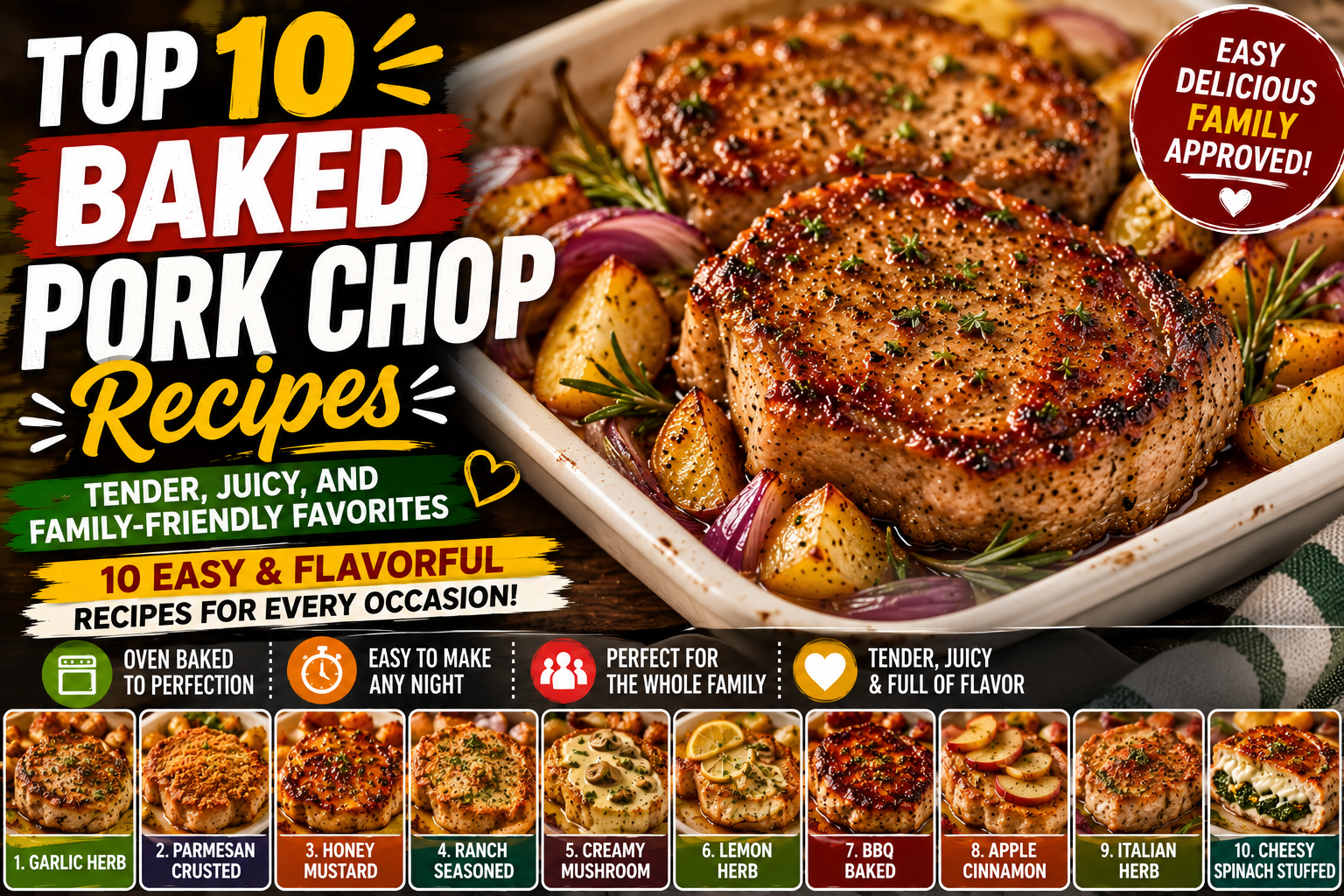 Top 10 Baked Pork Chop Recipes: Tender, Juicy, and Family-Friendly Favorites