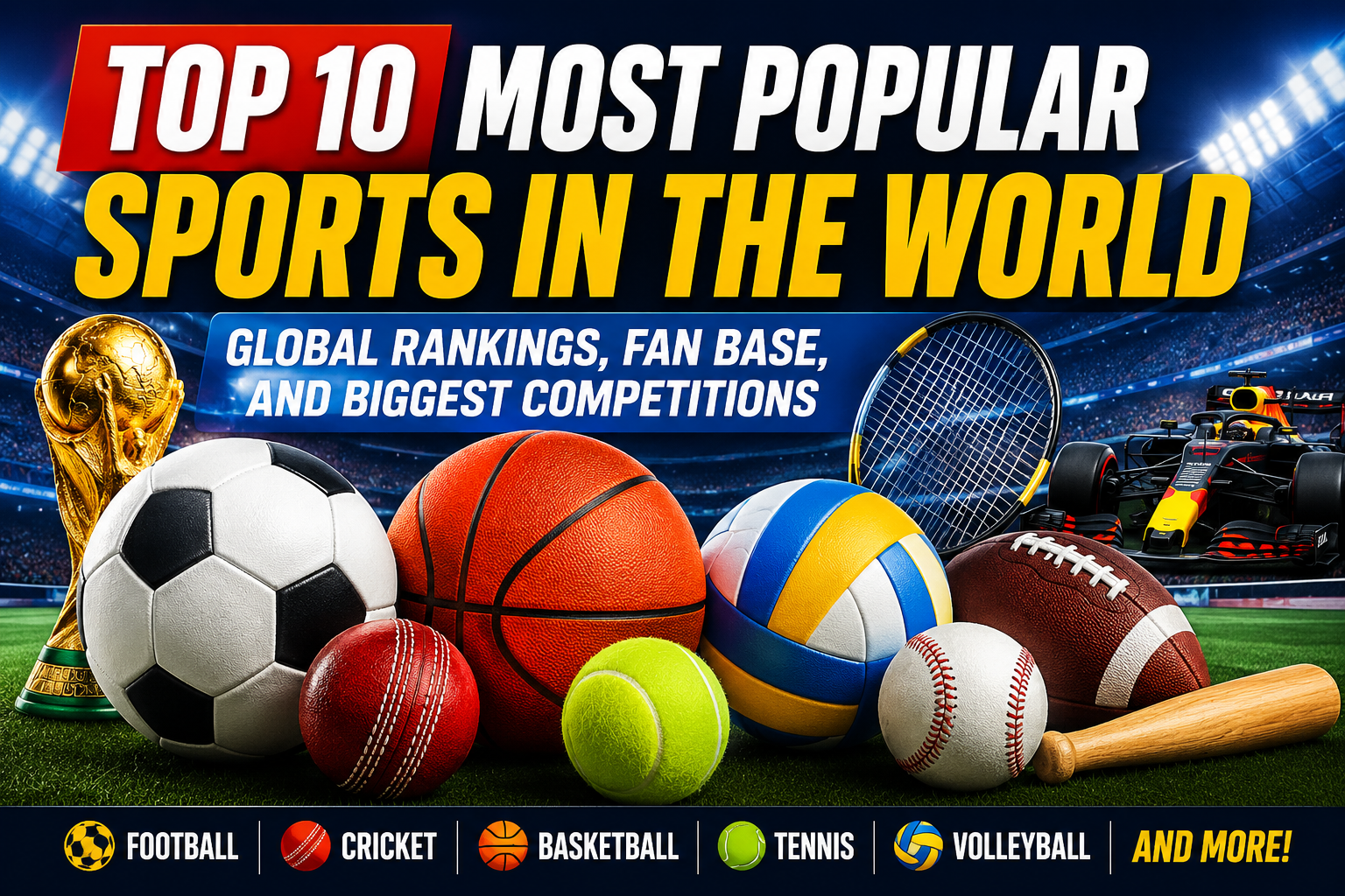 Top 10 Most Popular Sports in the World: Global Rankings, Fan Base, and Biggest Competitions